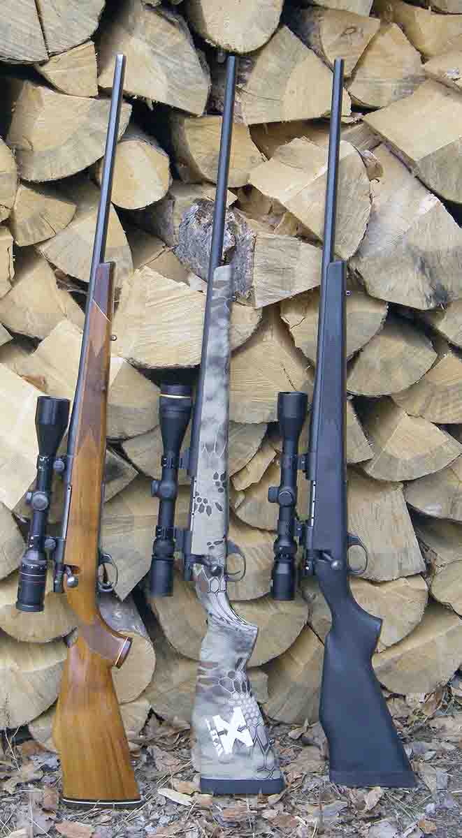 A variety of Vanguard configurations include wood and synthetic stock options.
